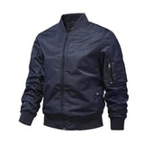 New Military Jackets Men Solid Color Bomber Jacket
