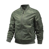 New Military Jackets Men Solid Color Bomber Jacket
