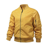 New Military Jackets Men Solid Color Bomber Jacket
