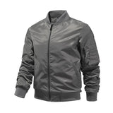 New Military Jackets Men Solid Color Bomber Jacket