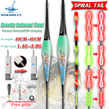 New Night Fishing Float Spiral Tail Gravity Sensing