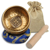 New Shining Gold Bowl Singing Bowl for Mindfulness