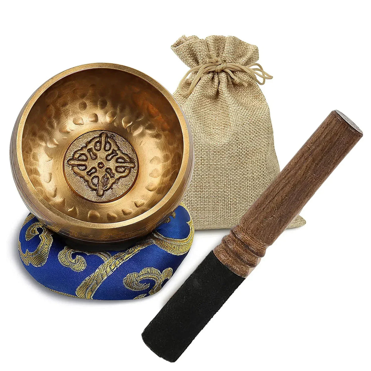 New Shining Gold Bowl Singing Bowl for Mindfulness