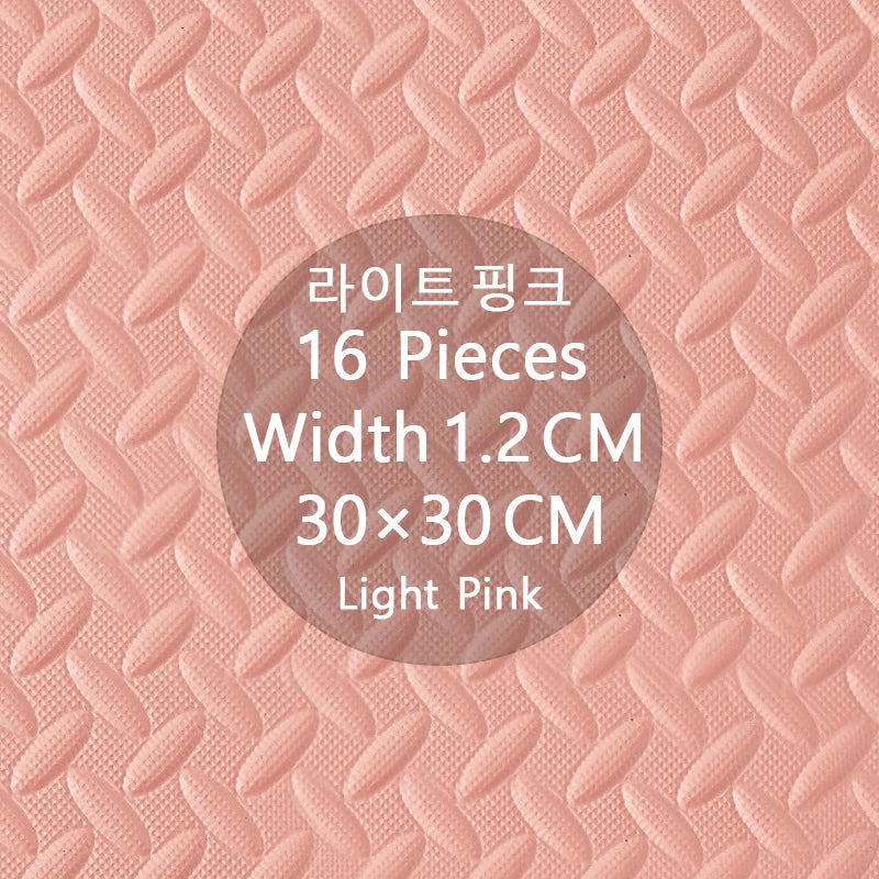New Solid Color Baby Game Play Mat Formaldehyde Free And Odorless Protect Infants Children Splice Pad 16 Pieces 30×30CM Hot Sale