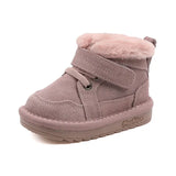 New Winter Baby Snow Boots Unisex Leather Cute