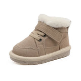 New Winter Baby Snow Boots Unisex Leather Cute