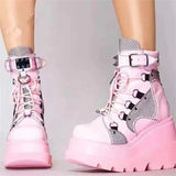 New Women Punk Gothic Motorcycle Boots 2023 Platform