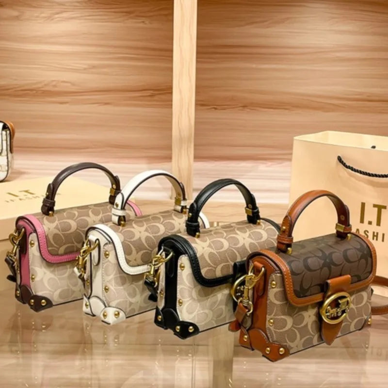 New minimalist and fashionable small handbag, contrasting color