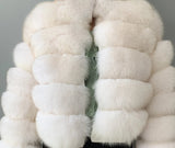 New real fox fur coat women's winter warm