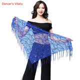 New style Belly dance costumes sequins tassel indian