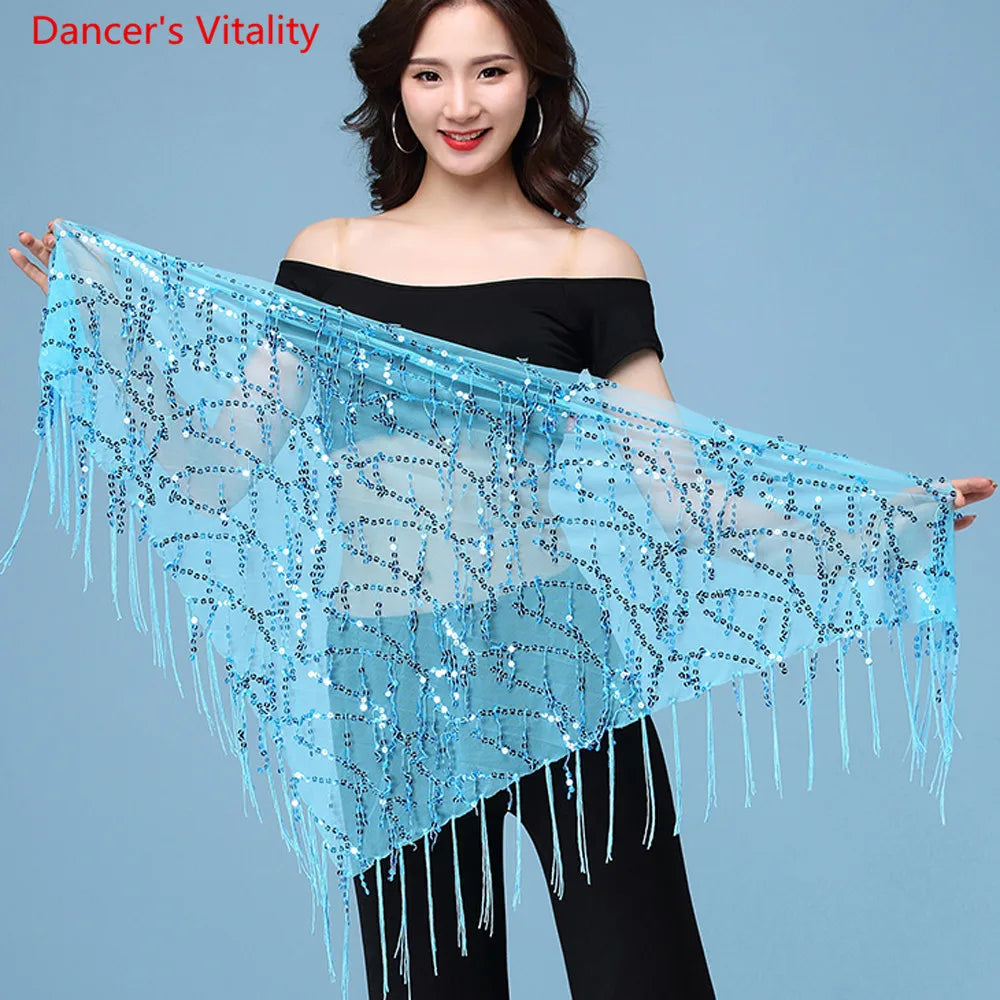 New style Belly dance costumes sequins tassel indian