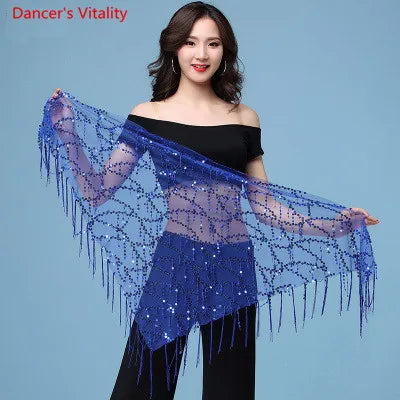 New style Belly dance costumes sequins tassel indian