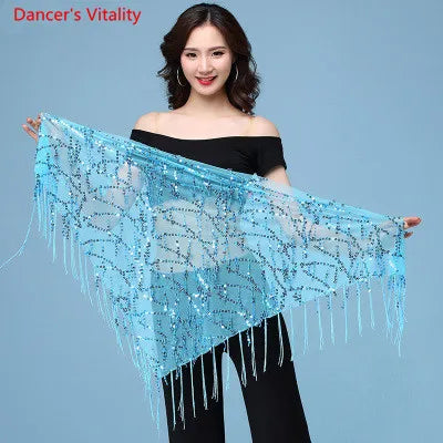 New style Belly dance costumes sequins tassel indian