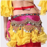 New style Belly dance costumes velvet lantern gold