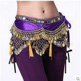 New style Belly dance costumes velvet lantern gold