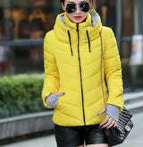 New women's cotton coat short outwear Standing collar