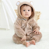 Newborn Baby Boy Girl Kids Rabbit Hooded Romper