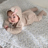 Newborn Baby Girl Knitting Bodysuits Korean Style Infant