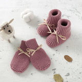 Newborn Baby Shoes + Gloves Set Knit Infant