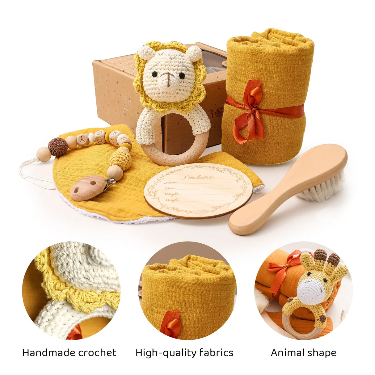 Newborn Baby Towel Bath Sets Gift Boxs Muslin