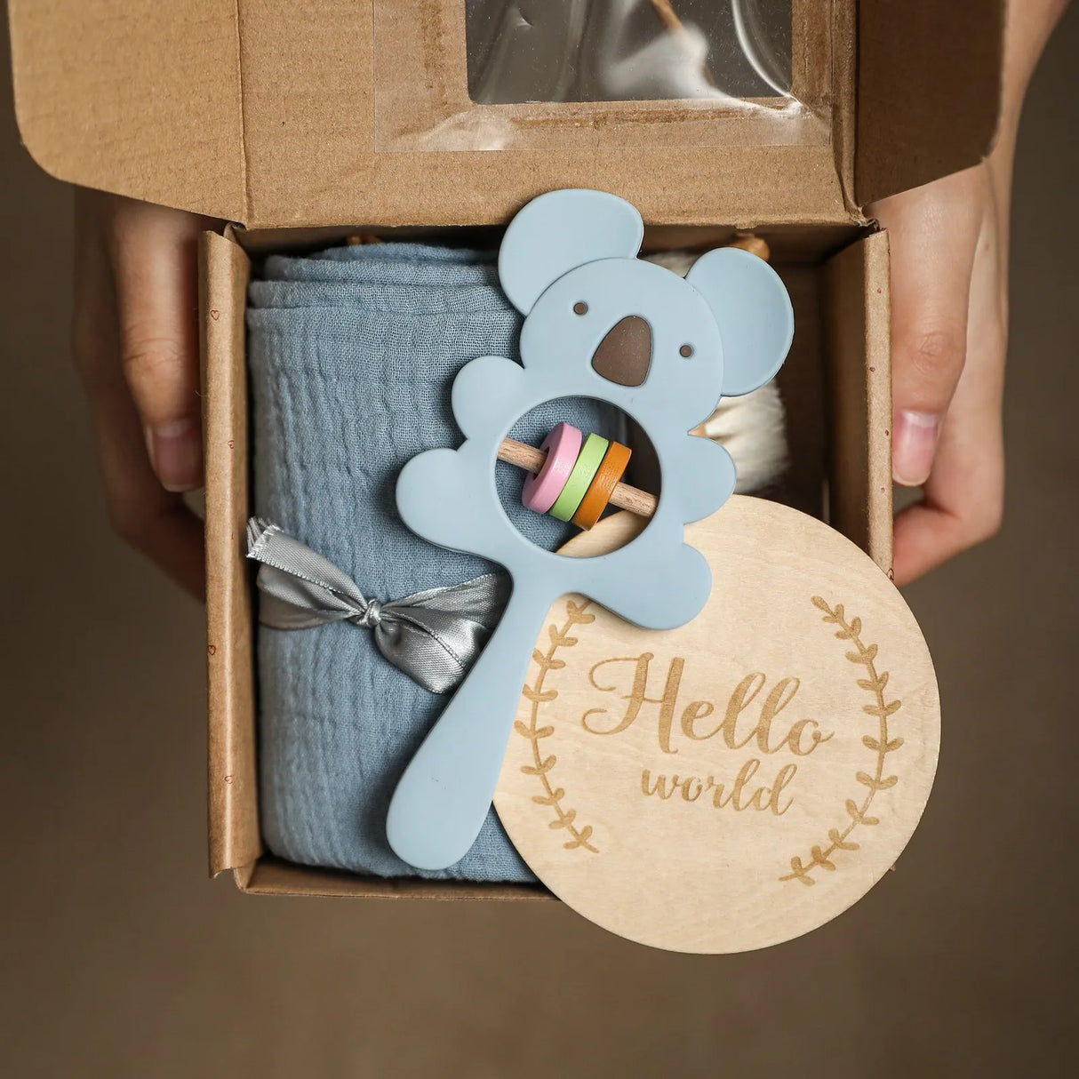 Newborn Baby Towel Bath Sets Gift Boxs Muslin