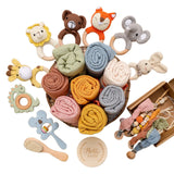 Newborn Baby Towel Bath Sets Gift Boxs Muslin