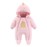 Newborn Baby Winter Jacket Warm Hooded Infant Romper