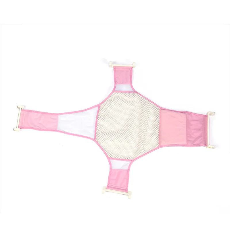Newborn Infant Bath Adjustable Antiskid Net Baby Folding