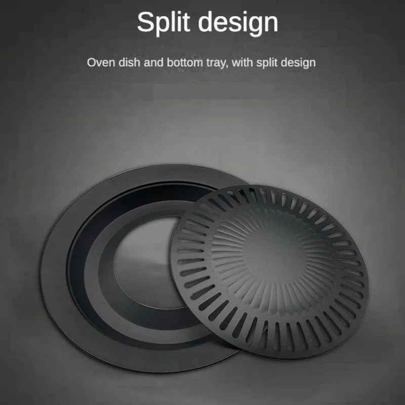 Non-Stick Camping Grill Pan for Meat Skewers Thickened