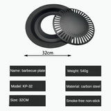 Non-Stick Camping Grill Pan for Meat Skewers Thickened