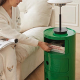 Nordic Bedside Cabinet Small Round Modern Plastic Storage