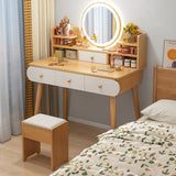 Nordic Dressing Table with Makeup Mirror Simple Bedroom