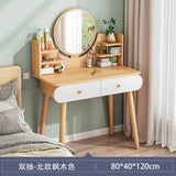 Nordic Dressing Table with Makeup Mirror Simple Bedroom