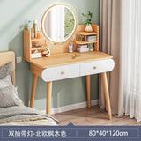 Nordic Dressing Table with Makeup Mirror Simple Bedroom