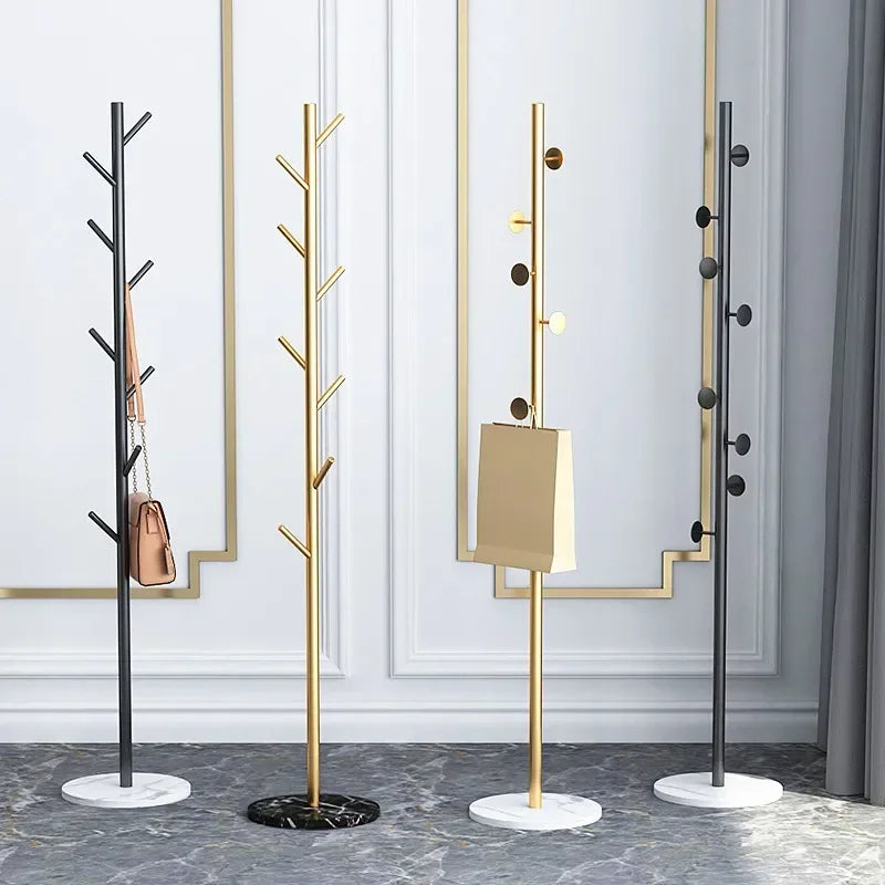 Nordic Gold Standing Coat Rack Modern Quality Metal