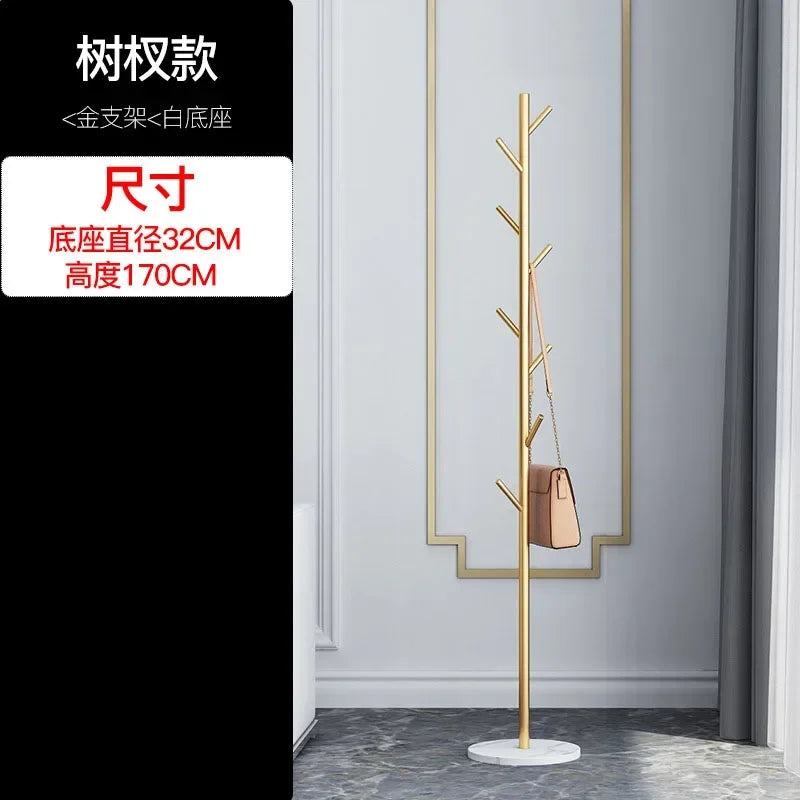 Nordic Gold Standing Coat Rack Modern Quality Metal