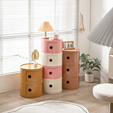 Nordic Ins Network Red Bedside Cabinet Modern Simple