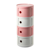 Nordic Ins Network Red Bedside Cabinet Modern Simple