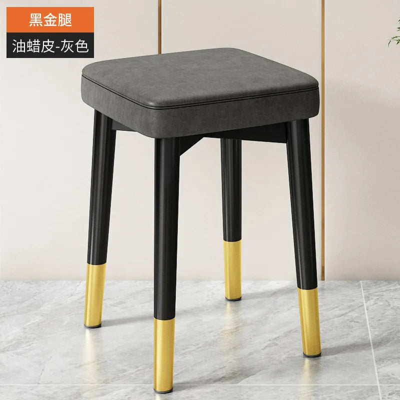 Nordic Luxury Dining Chairs Home Stackable Stools Modern