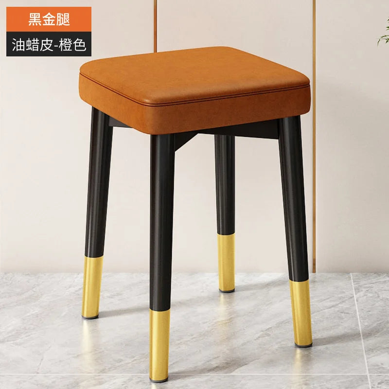 Nordic Luxury Dining Chairs Home Stackable Stools Modern