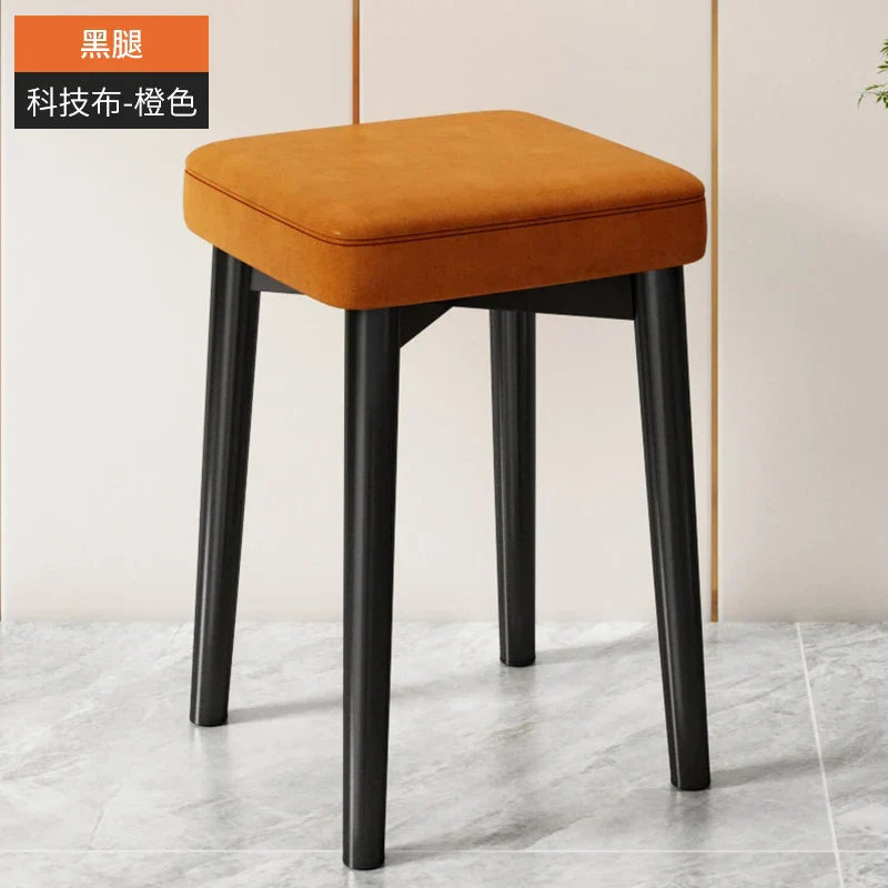 Nordic Luxury Dining Chairs Home Stackable Stools Modern