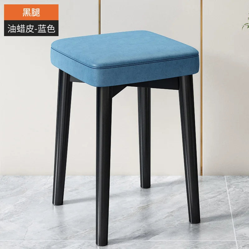 Nordic Luxury Dining Chairs Home Stackable Stools Modern