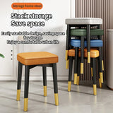 Nordic Luxury Dining Chairs Home Stackable Stools Modern