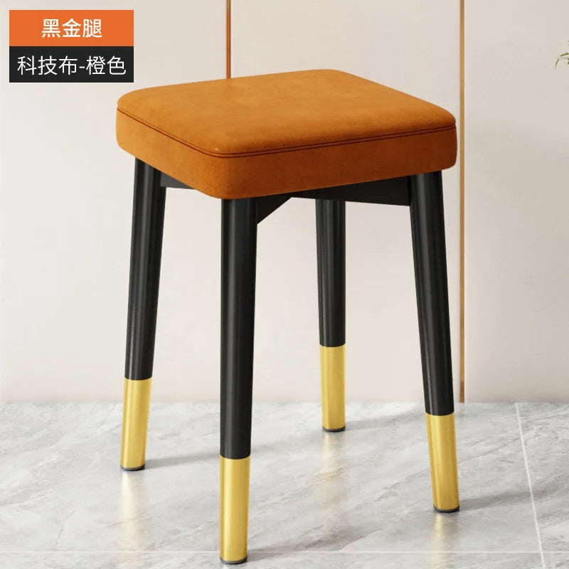 Nordic Luxury Dining Chairs Home Stackable Stools Modern