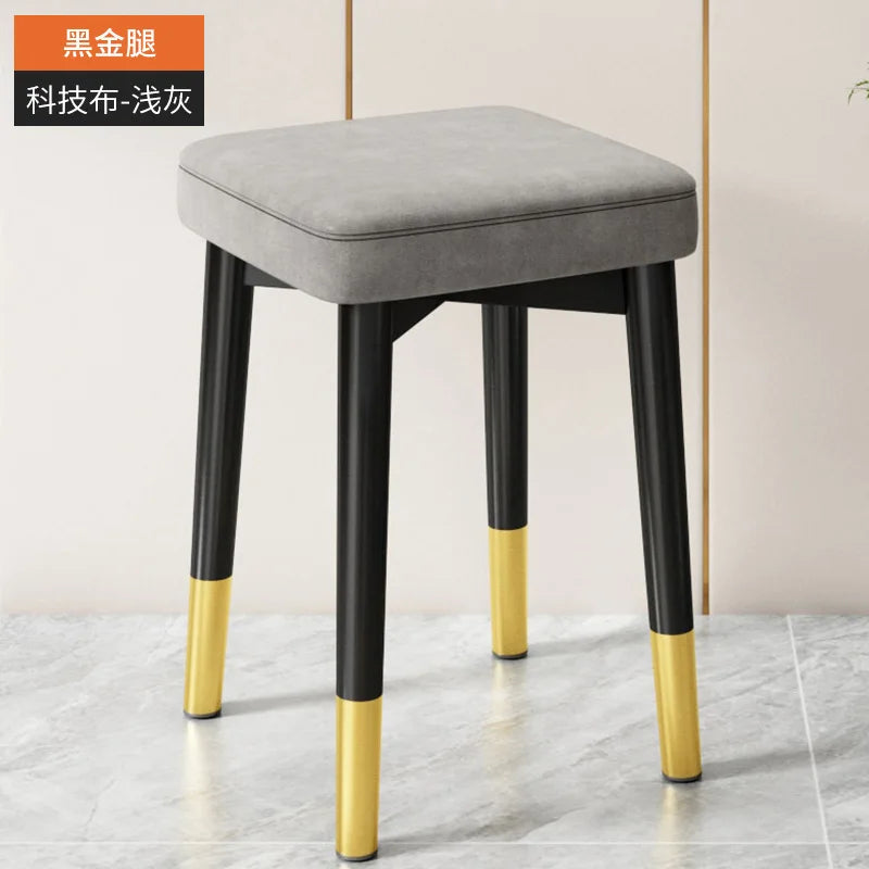 Nordic Luxury Dining Chairs Home Stackable Stools Modern