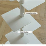 Nordic Revolving Metal Story Bookcase Bookshelf Bookrack Book