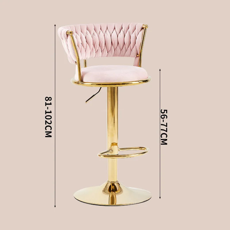Nordic Rotating Lifting Bar Chair High Foot Stool