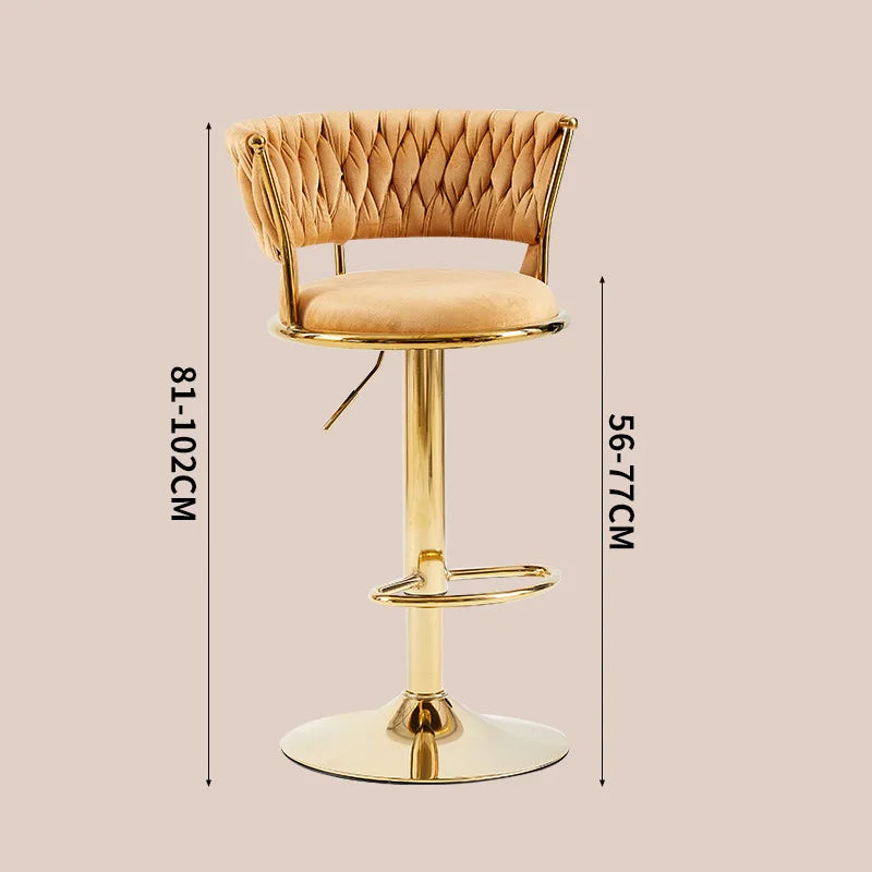 Nordic Rotating Lifting Bar Chair High Foot Stool