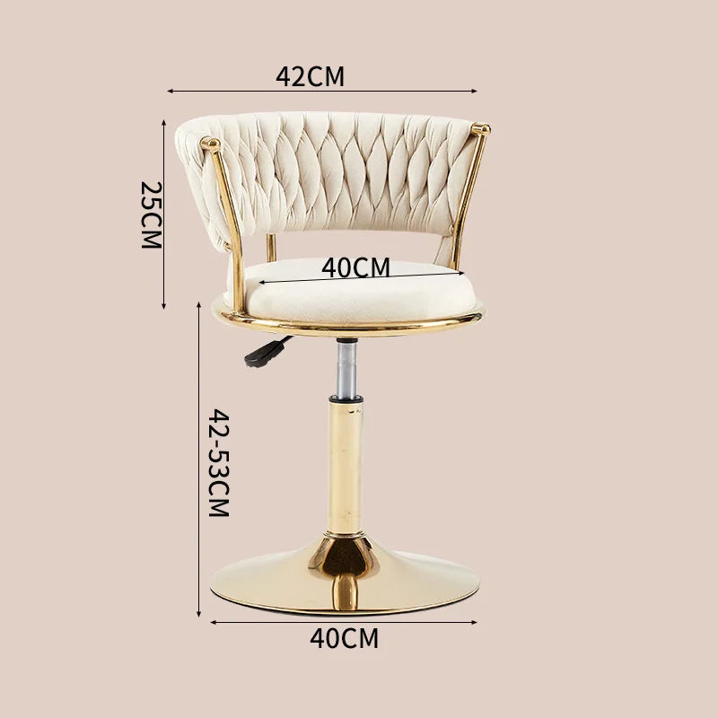 Nordic Rotating Lifting Bar Chair High Foot Stool