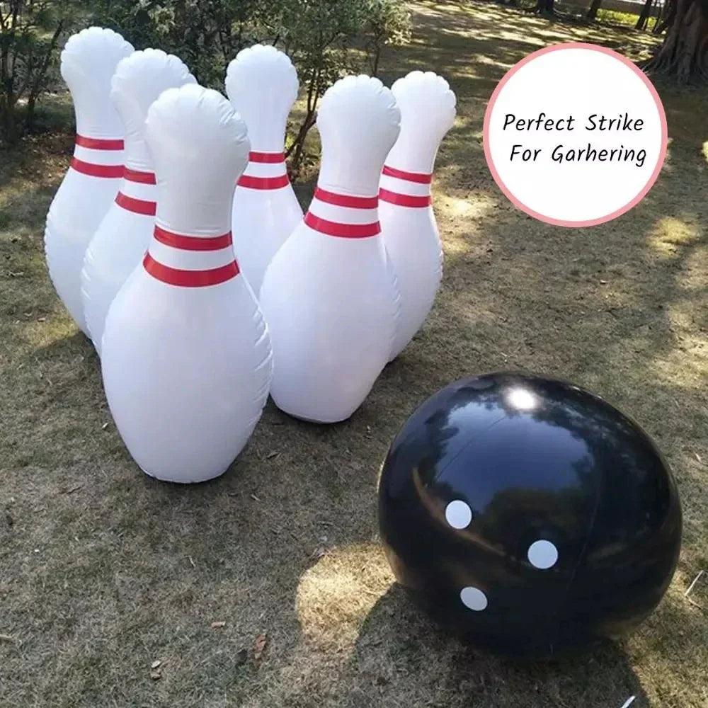 Novelty Place Giant Inflatable Bowling Set for Kids